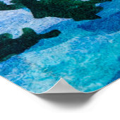 Snowy winter landscape. Country House. Christmas h ポスター (角)