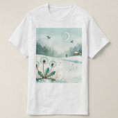 Snowy winter landscape tシャツ (デザイン正面)