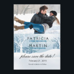 Snowy Winter Save the Date写真 – アイスブルー セーブザデート<br><div class="desc">このかわいらし冬の結婚式は日付を保存する写真の発表シンプルは&エレガント.完全にカスタマイズ可能な、この楽しい招待はあなたの特別な日のためのトーンを美しく設定する。上のオレンジカスタマイズの「It」ボタンを使用して、自分の文字と写真を挿入する。編集した後に製品が表示されず、Zazzleが誤字やスペルミスを修正したり、テキストの位置合わせを修正したりすることはないことに注意して下さい。コンピュータのモニタに表示される内容は、製品がどのように表示されるかを正確に示しているため、テキストが整列され、エラーが発生していないことを確認してください。このもしアイテムが完全に判明することを確認したい、私はあなたのために利用可能である救済が、しかもしし、あなたの注文を置く前に私連絡だけYOU ONLY ME BEFORE YOU PLACE YOUR ORDER.このコレクションには、結婚式招待状、お気に入りと封筒のステッカー、日付カード、郵便切手、住所 シール、ウェディングプランナー雑誌などを保存する、いくつかの一致する製品が用意されている。チェリル・ダニエルスによる「雪の冬の結婚式」 © 2012.このもし製品に関してご質問や救済ご希望のカスタマイズ点はcheryl@cheryldanielsart.comまでお連絡電話ください。このもし商品はあなたは求めているものではなく、お客様固有のニーズに合わせてカスタム設計された製品である。</div>