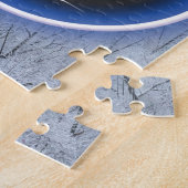 Snowy Winter Scene Quote ジグソーパズル (側面)