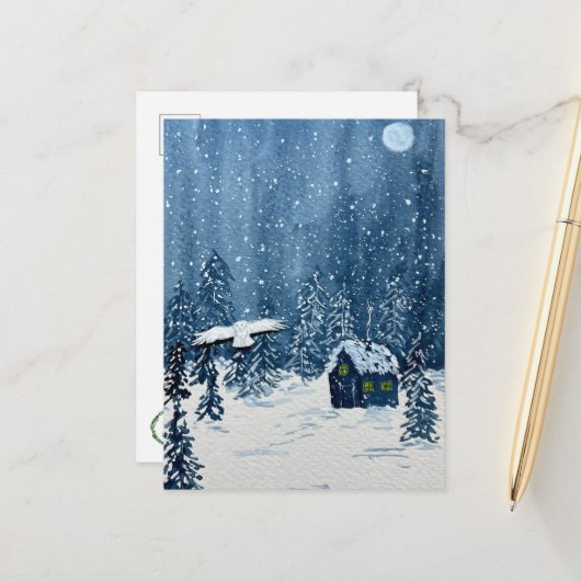 Snowy Wonderland Postcard ポストカード (正面/裏面インサイチュ)