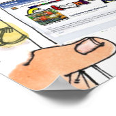 SNSおもしろい犯罪ポスター ポスター (角)