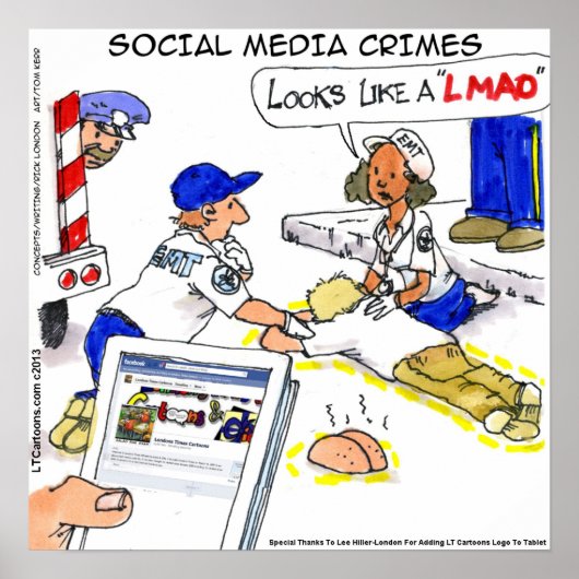 SNSおもしろい犯罪ポスター ポスター (正面)
