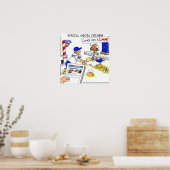 SNSおもしろい犯罪ポスター ポスター (キッチン)