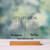 SNSでアクリルマーケティングサインを取ろう アクリルサイン (ニュートラル)