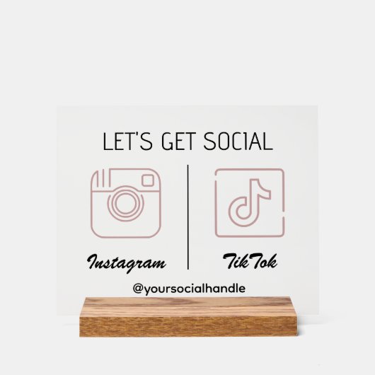 SNSでアクリルマーケティングサインを取ろう アクリルサイン (正面)