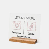 SNSでアクリルマーケティングサインを取ろう アクリルサイン (傾斜)