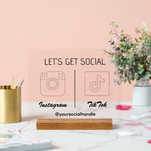 SNSでアクリルマーケティングサインを取ろう アクリルサイン (ウェディング)