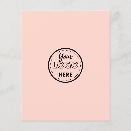 SNSの離れロゴをレビューする赤面ピンク チラシ (裏面)