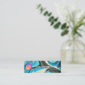 SNSイ絵を描ンスタグラム スキニー名刺 (スタンド正面)