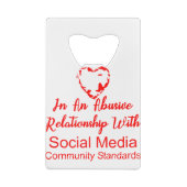 SNSコミュニティの基準# クレジットカード栓抜き (裏面)