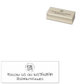 SNSシンプル後を追のInstagramで私たち ラバースタンプ (押印)