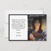 SNSストーリー写真撮影卒業後 サンキューカード (正面)