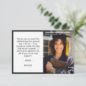 SNSストーリー写真撮影卒業後 サンキューカード (スタンド正面)