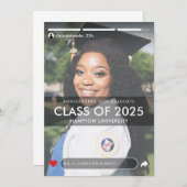 SNSストーリー写真撮影卒業後 案内状 (正面/裏面)