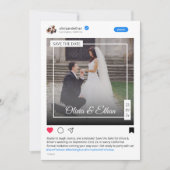 SNSモダンおもしろい結婚の セーブザデート (正面)