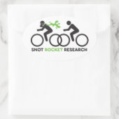 Sntロケット研究ステッカー 楕円形シール (バッグ)