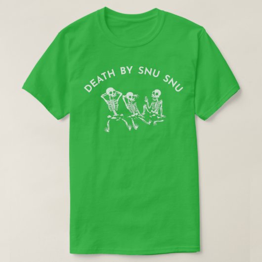 snu snuによる死 tシャツ (デザイン正面)