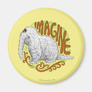 Snuffleupagus B&Wのスケッチのスケッチ マグネット