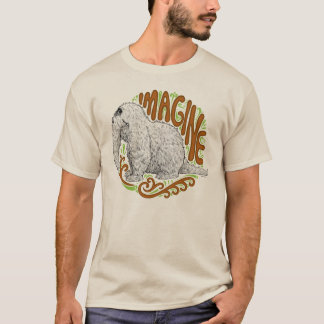 Snuffleupagus B&Wのスケッチのスケッチ Tシャツ