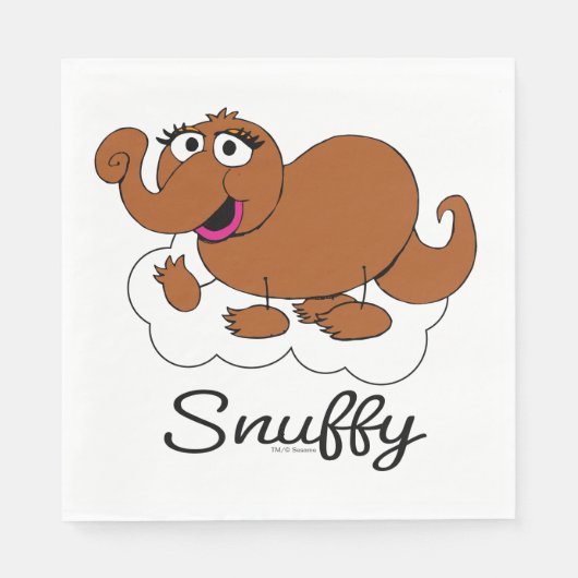 Snuffleupagus Doodleyの図 スタンダードランチョンナプキン (正面)
