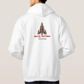 Snug Custom Name Plaid Tree Holiday Sweatshirt  パーカ (裏面)