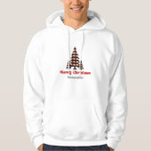 Snug Custom Name Plaid Tree Holiday Sweatshirt  パーカ (正面)