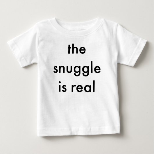 SNUGGLEは実在ベビー服 ベビーTシャツ (正面)