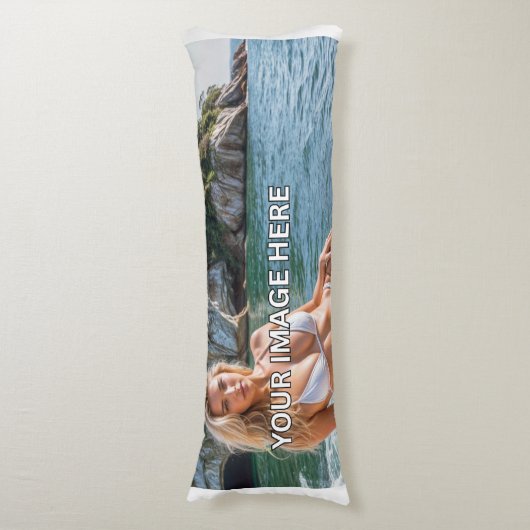 SNUGGLE! 💤 Add Image or Text Body Pillow ボディピロー (正面縦)