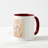 Snuggle Buddy Mug – コーヒー愛好家のためのアート マグカップ (正面右)