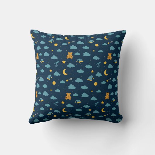 Snuggle Pillow – Celestial Teddy Adventure クッション (裏面)