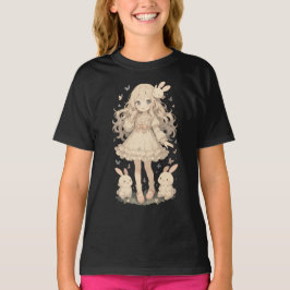 Snuggle Pup Kawaii Bunny girl Tシャツ