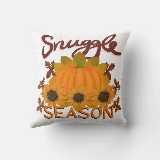 “Snuggle Season” Cosy Throw Cushion (Double Sided) クッション (裏面)