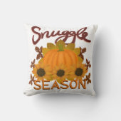 “Snuggle Season” Cosy Throw Cushion (Double Sided) クッション (正面)