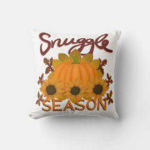 “Snuggle Season” Cosy Throw Cushion (Double Sided)