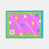 snuggle up - it's storytime blanket フリースブランケット (正面(横))