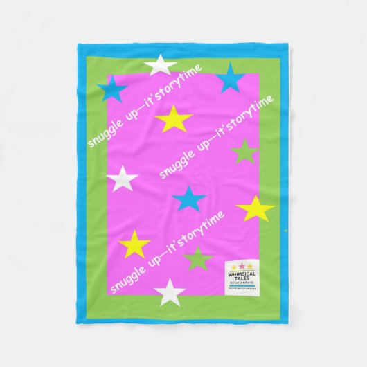snuggle up - it's storytime blanket フリースブランケット (正面)