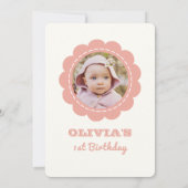 Snuggle Weather Winter子供の誕生日写真 招待状 (裏面)