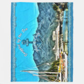 Snuggled by the Sea Marina Vallarta 0946  フリースブランケット (正面)