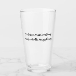 SnuggleNames:カスタムPint Glass タンブラーグラス