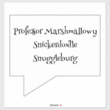 SnuggleNames:ニックネームカスタムビニールステッカー