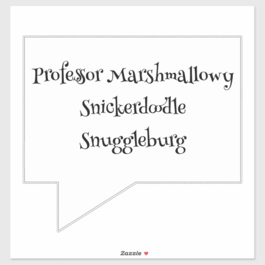 SnuggleNames：ニックネームカスタムビニールステッカー シール (シート)