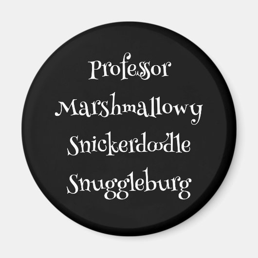 SnuggleNames: Love パーソナライズされた Magnet マグネット (正面)