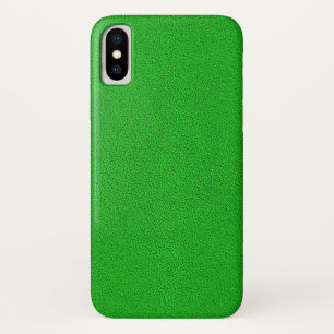 Snugglyの明るいネオン緑のスエードの一見 iPhone X ケース