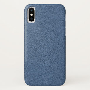 Snugglyの石板の青いスエードの質の一見 iPhone X ケース