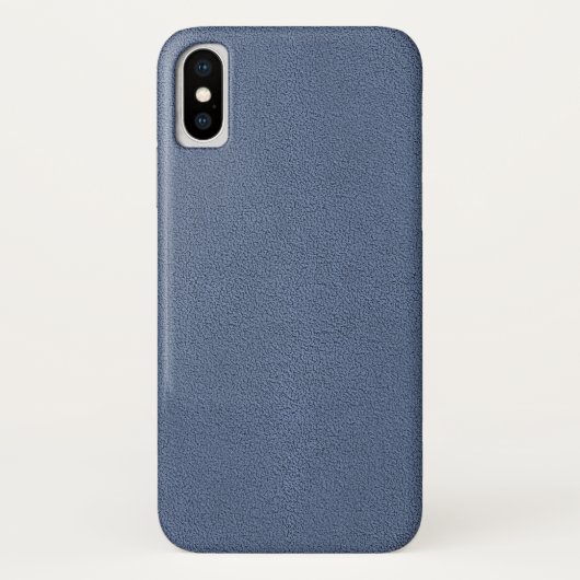 Snugglyの石板の青いスエードの質の一見 Case-Mate iPhoneケース (裏面)