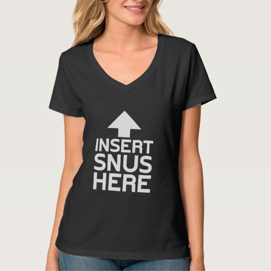 Snus挿入スウェーデン語Snus Tシャツ (正面)