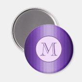 Snzzy洗練された紫色のグローストライプのカスタム マグネット (正面/裏面)