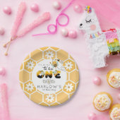 SoおもしろいBee One 1stバースデーマッチング ペーパープレート (パーティー)