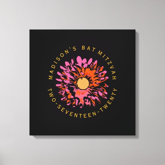 SOかわいらしバルミツワーのメモリボードへのサインイン キャンバスプリント (正面)